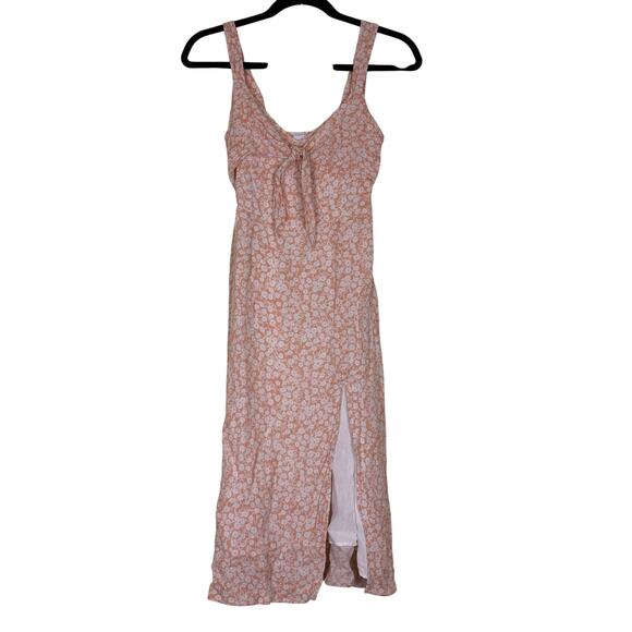 Lost + Wander Pick Me In The Desert Dress Size XS Pink Floral Midi Summer Spring - Picture 1 of 11